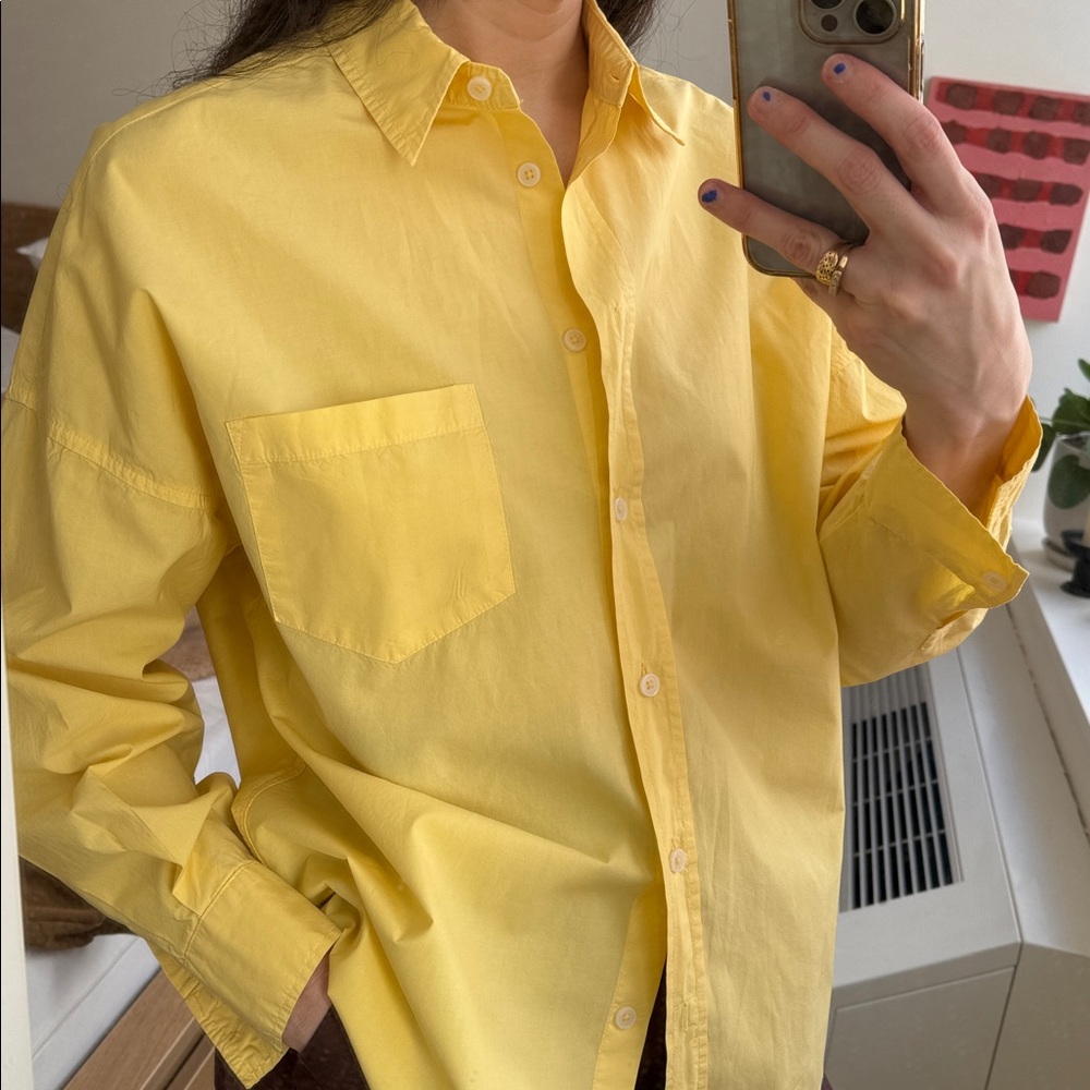 LMND yellow chiara shirt small